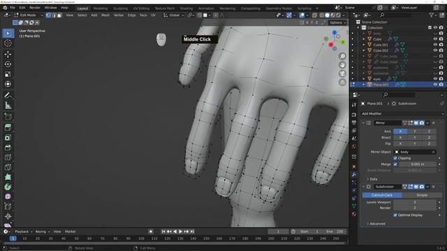 Make nail | #41 Blender 3d character modeling смотреть онлайн