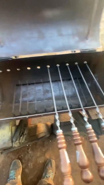 МАНГАЛ ИЗ ГАЗОВОГО БАЛОНА #shorts смотреть онлайн