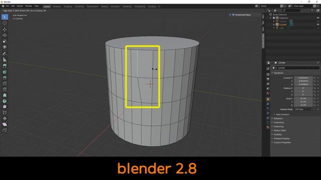 Edge slide (blender 2.8) смотреть онлайн