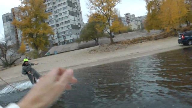 #wakeboardingkyiv / На вейкборде за джипом в Exstar Club. смотреть онлайн