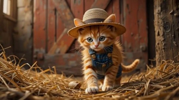 Tiny Cat's Cozy Countryside Vlog! _ #cat #kitten #cute