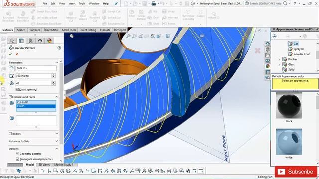 PART-4 : Spiral Bevel Gear Design | Helicopter Transmission Part | SolidWorks Tutorial | CAD CAMER смотреть онлайн