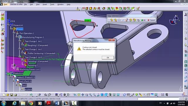 CATIA V5 3-AXIS milling смотреть онлайн