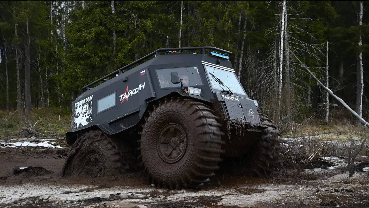 Приемка вездехода Тайфун: Восторг владельца после первого обучения управлению! смотреть онлайн