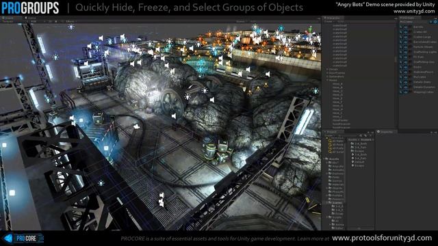 ProGroups: Quickly Hide, Freeze, and Select Groups of Objects in Unity смотреть онлайн