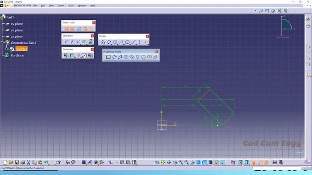 5. Sketcher Profile Toolbar | Catia V5 | English смотреть онлайн