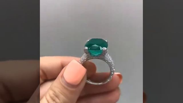 Кольцо под изумруд смотреть онлайн