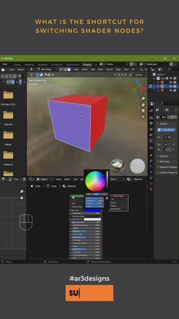 Blender Tip Multiple Material Slots | AR3Designs Daily Blender 3D Tips смотреть онлайн