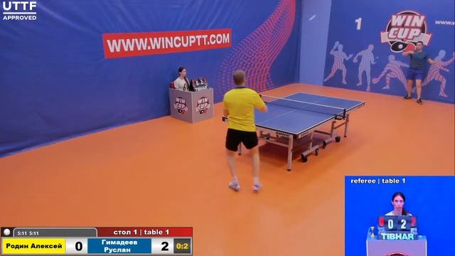 Родин Алексей 1-3 Гимадеев Руслан Турнир Восток 1 WINCUP 20.06.21 Прямая трансляция Зал1 смотреть онлайн