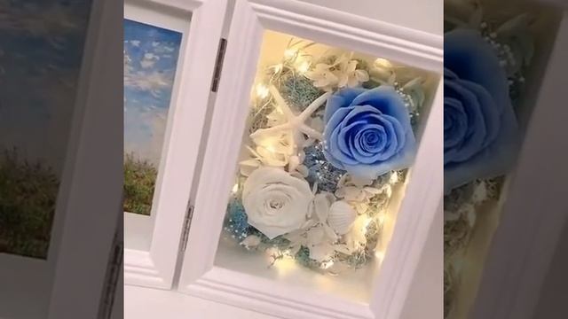 Preserved Flower Frame Preserved Flower Frame Gift Box Decor Flower Photo Frame
