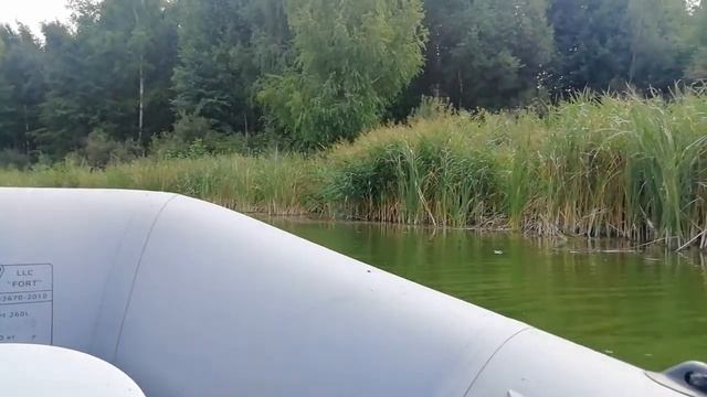 Рыбалка с лодки поймал линей! Красота.