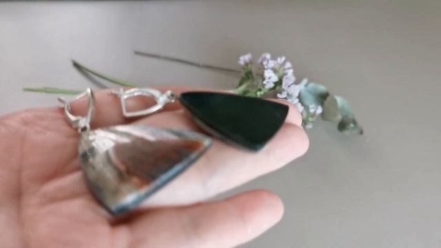 Серьги Агат ручная работа украшение из натуральных камней Зазеркалье