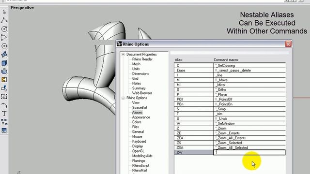 Rhino 3D - Command Alias смотреть онлайн