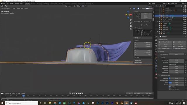 Cloth Reveal Animation in under 10min | Blender 2.9 смотреть онлайн