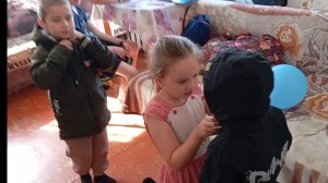 В гостях брат с племянниками.Моя ленивица.