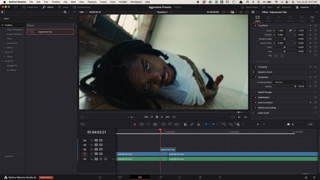 8 Aggressive Transitions in DaVinci Resolve смотреть онлайн