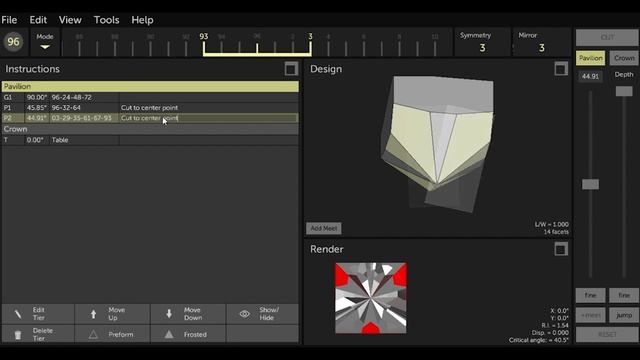 Gem Cut Studio Tutorial 4: Using the Mirror Feature смотреть онлайн