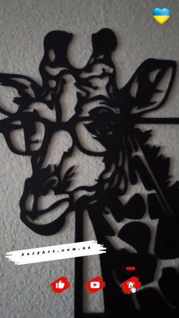 Панно декоративне картина на стіну Жираф 585х485 acr-p000070 смотреть онлайн