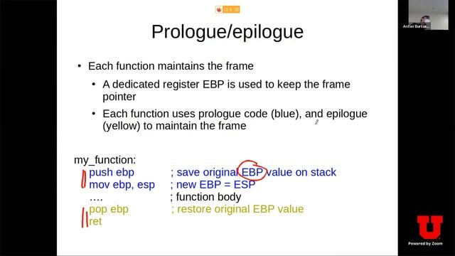 cs5460/6460 Lecture 04 - Calling conventions смотреть онлайн