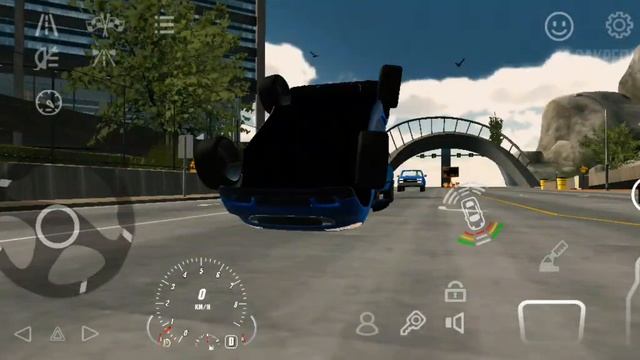 я зашёл в игру с перевёрнутыми Mini Cooper Car Parking