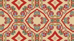 Борецкая роспись. Бесплатный футаж. Зацикленное видео. 2