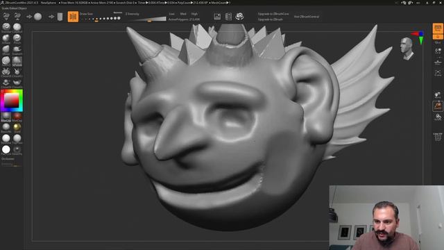 Programas Escultura - ZBrush Core Mini смотреть онлайн
