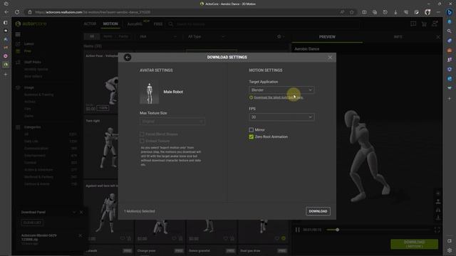 Animate Daz figures in blender with Actorcore motions. смотреть онлайн