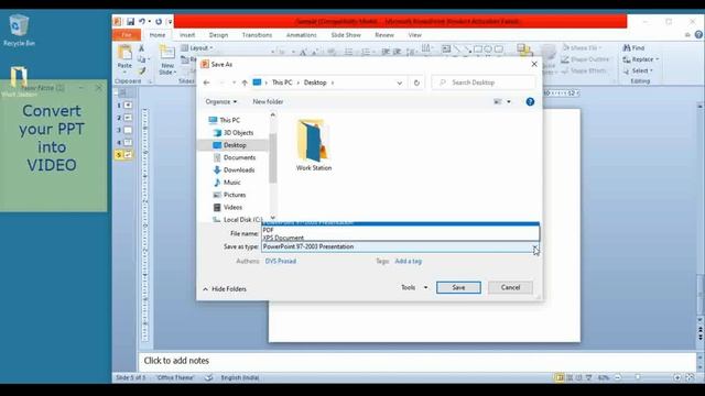 Convert PPT to Video without any extra software | PPT ను వీడియో గా మార్చండి చాలా సులభంగా | LORVEN смотреть онлайн
