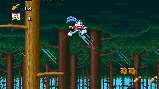 Tiny Toon Adventure - Buster's Hidden Treasure (Level 6) [Mega Drive] смотреть онлайн