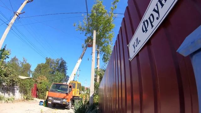 Спил деревьев в Симферополе