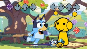 FNF Sprunki все фазы ПРОТИВ Bluey, Бинго, все фазы поют песню