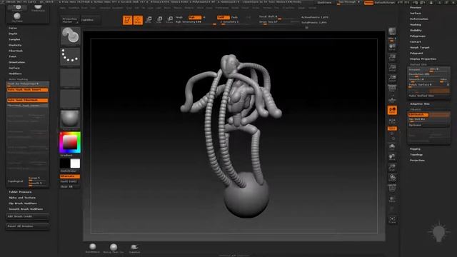 Gumroad - Intro to ZBrush Part 2 (rus) - 23 Freeform ZSketching смотреть онлайн
