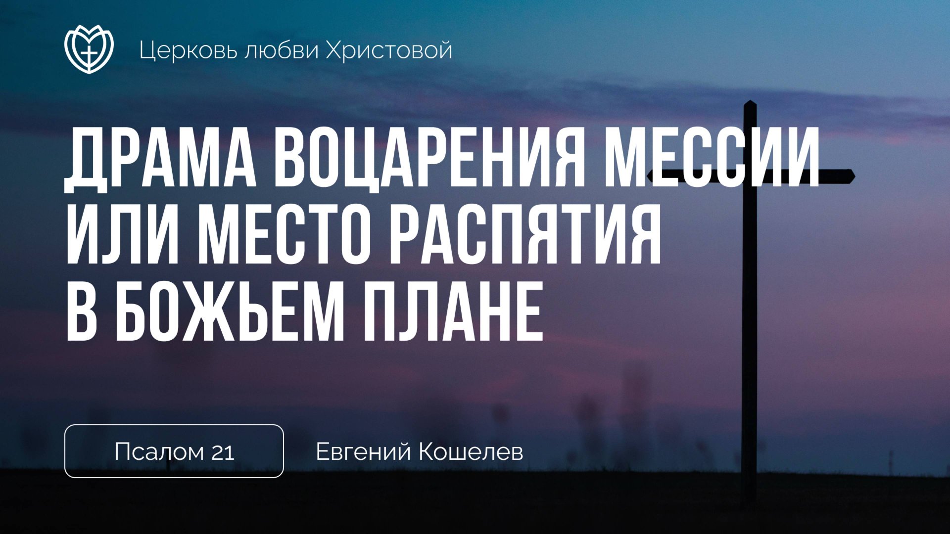 Драма воцарения Мессии или место распятия в Божьем плане | Псалом 21 | Евгений Кошелев смотреть онлайн