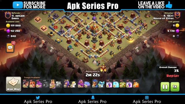 TH16 Overgrowth Spell Attack With (ROOT RIDER + VALKYRIE) Clash Of Clans | Best Th16 Attack Strateg