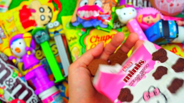 Yummy Candy With OREO, Chupa Chups, Surprise Toys Opening ASMR смотреть онлайн