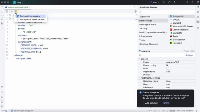 Как быстро создать Docker Compose сервис в IntelliJ IDEA | Amplicode