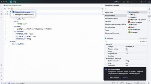 Как быстро создать Docker Compose сервис в IntelliJ IDEA | Amplicode