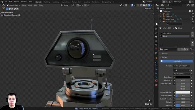 Sci-Fi Worker Robot-Part 5 (Blender Tutorial) смотреть онлайн