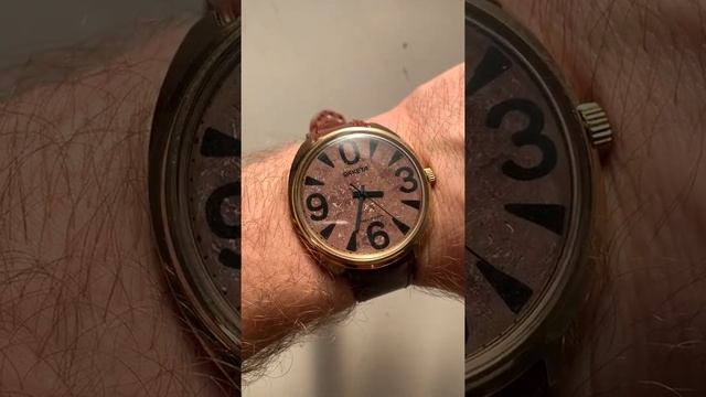 Раритетные часы Ракета-Big Zero Зеро с уникальным каменным циферблатом из натуральной яшмы ПЧЗ смотреть онлайн