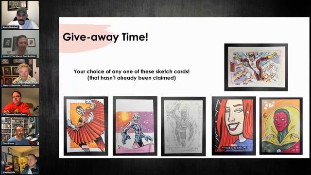 Comic Art Live Spring 2024 - History Of Marvel Sketch Cards W/Special Guests