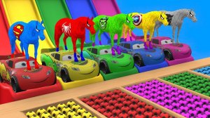 🎨 Видео - раскраска - горка "Герои Тачки" для детей