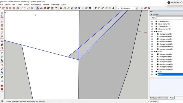 Sketchup para Carpinteros — #22 — Ej. 7: Diseño, despiece y optimización de un escritorio flotante смотреть онлайн