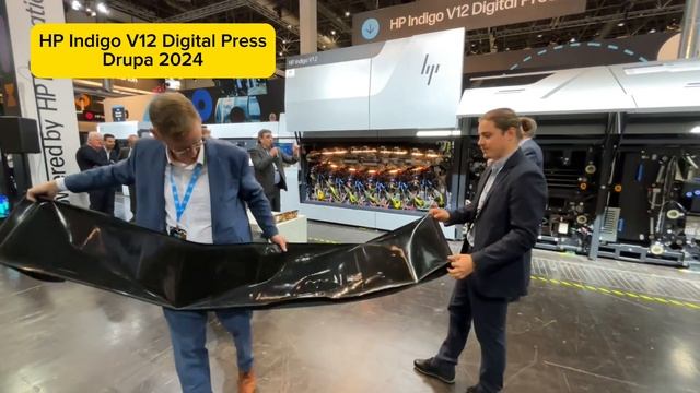 HP Indigo V12 Digital Press demonstration at Drupa 2024 смотреть онлайн