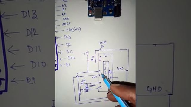 How to use ATMEGA 328P microcontroller ic in veroboard смотреть онлайн
