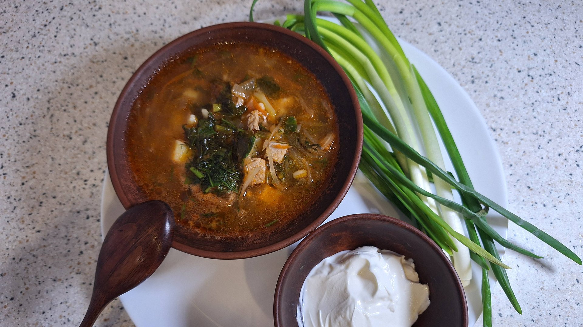 Уральские щи с квашеной капустой.