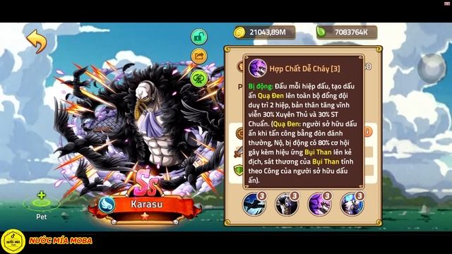 Huyền Thoại Hải Tặc - Review Đánh Giá Sức Mạnh Tướng Mới KARASU, Skill Quá Bá Quân Cách Mang Ra Trậ
