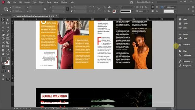 40 Page InDesign Magazine Template Download CC INDD, CS4 IDML #000 смотреть онлайн