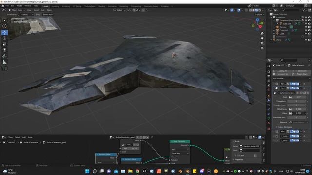 Blender Sci-fi Surface Modifier - Geometry Node смотреть онлайн