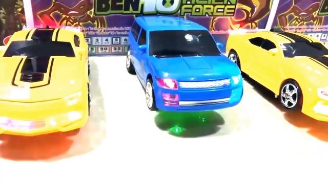 RC Transformer Robot Lamborghini Hammer And Range Rover #kid3dtv #kidsvideo #elvintv3d