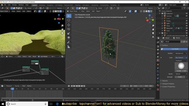 how to make a large forest in blender смотреть онлайн